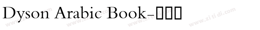 Dyson Arabic Book字体转换